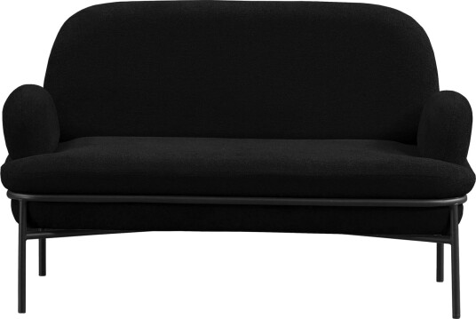 Zyricus 2 seters sofa Teddy Svart