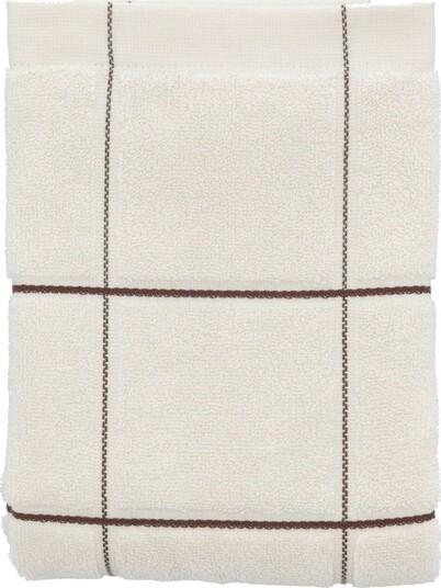 Södahl Økologisk håndkle   100% økologisk bomull   Håndkle 50x100 cm   Vista Södahl   Hvitt rutet
