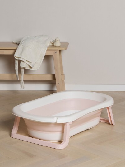 Beemoo CARE Assist Sammenleggbar Badebalje Pink/White