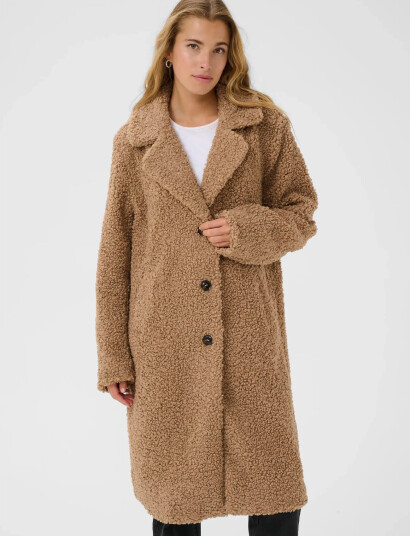 Kaffe Kabalmi Teddy Coat Brown 44