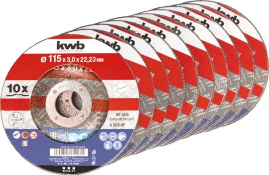Kwb 791295, Kutteskive, Metall, Alle Merker, 2,2 Cm, 12,5 Cm, Flerfarget
