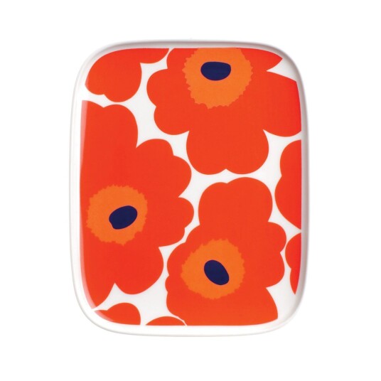 Marimekko Unikko fat 15 x 12 cm rød Marimekko Unikko fat 15 x 12 cm rød