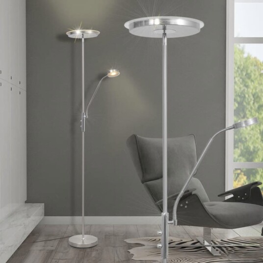 vidaXL LED Gulvlampe m/dimmer 23 W