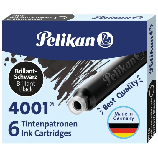 Pelikan Fountain pen refills 6-pack blue-black