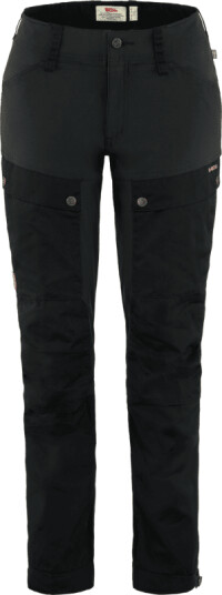 Fjellreven Women's Keb Trousers Curved 44 Short, Black