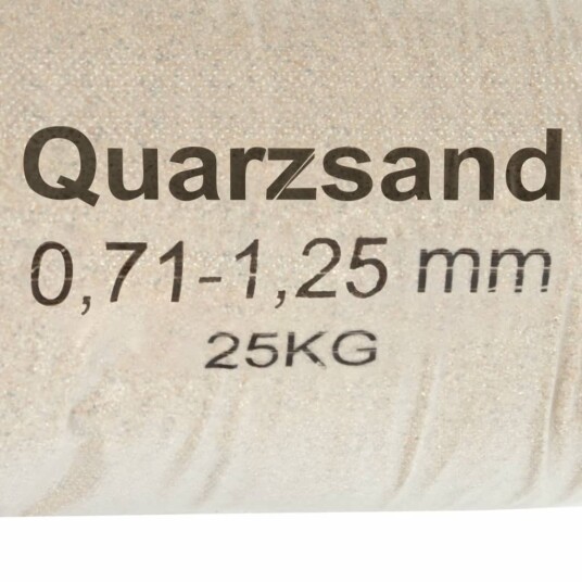 Filtersand 25 kg 0,71 - 1,25 mm Filtersand 25 kg 0,71 - 1,25 mm