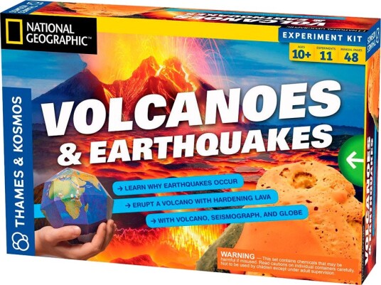 Thames & Kosmos National Geographic Vulkaner & Jordskjelv Eksperimentsett 10+ År