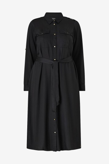 ZOEY - Skjortekjole Emerson Shirt Dress - Svart