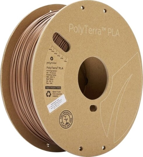 Polmask Polimaker Polyterra Pla 1 Kg 1.75 Mm Mørk Brun