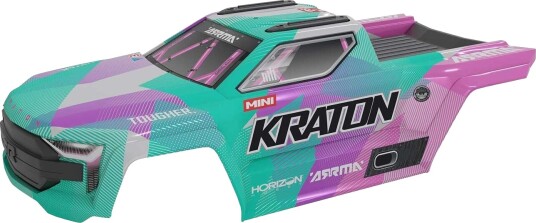 Arrma ARA-2654 Mini Kraton Body Teal / Pink