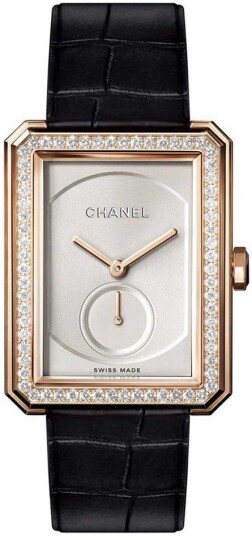 Chanel Dameklokke H4471 Boy Friend Beige/Lær