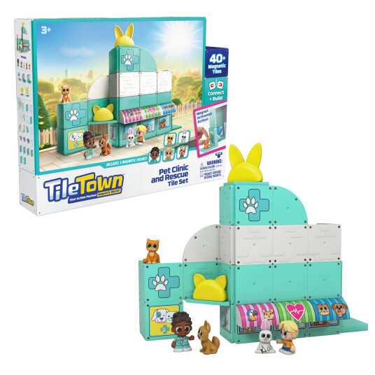 Bluey Tile Town Pet Clinic Magnetsett 48 Brikker Bluey Tile Town Pet Clinic Magnetsett 48 Brikker