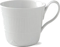 Royal Copenhagen White Elements kopp med høy hank 35 cl Royal Copenhagen White Elements kopp med høy hank 35 cl