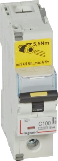 Legrand DX³ MCB automatsikring C100 1P 1M 10/16kA