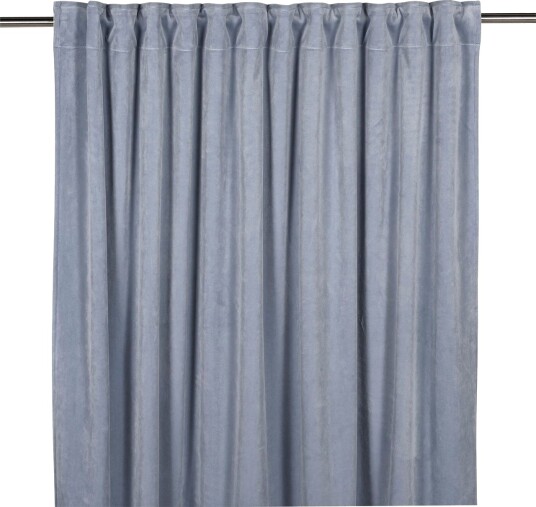 Sameta Fløyelsgardin Multibåndlengde 2 pk 240 cm Denim