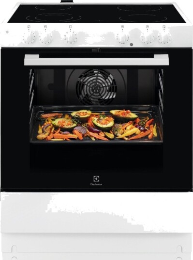 Electrolux 500-serien Keramisk Komfyr med Jevn Varmefordeling LKC74000SW