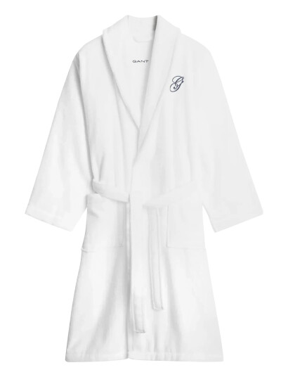 GANT Embroidery Robe White S GANT Embroidery Robe White S