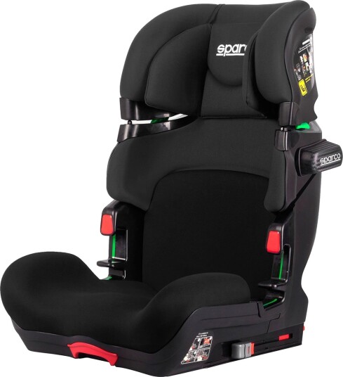 Sparco SK800 Bilbarnestol Med Isofix Gruppe 1/2/3 9-36kg Grå