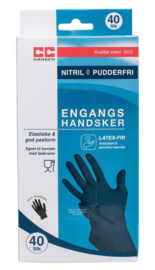 CC Hansen Engangshansker Nitril 40pk