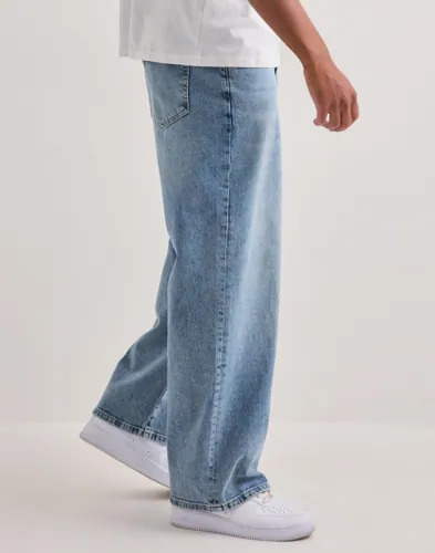 Que Sera Sera Warren Wide Denim Loose fit jeans Blå