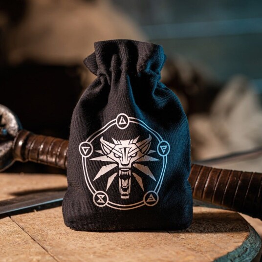 Witcher Geralt School of the Wolf Dice Pouch Terningpose, Witcher - Rollespill fra Outland Witcher Geralt School of the Wolf Dice Pouch Terningpose, Witcher - Rollespill fra Outland