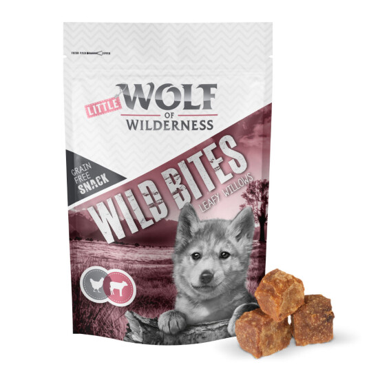 Wolf Of Wilderness Snack Wild Bites Junior 180 G Leafy Willows Kalv