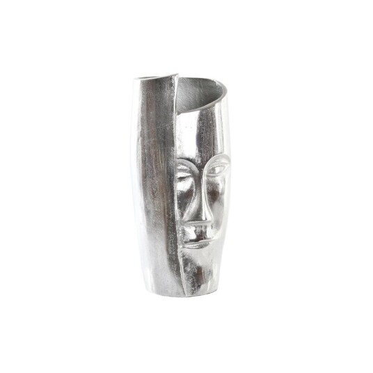 Dkd Home Decor Vase Dkd Home Decor 15 X 13 X 31 Cm Ansikt Sølv Aluminium Moderne