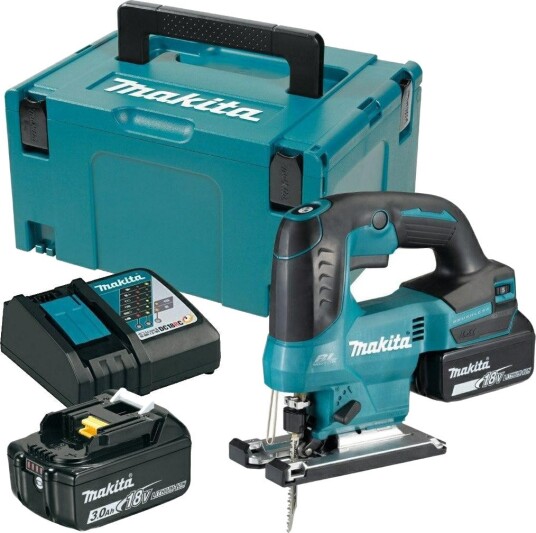 Makita Batteridrevet Stikksag DJV184 18 v, 2 × 3.0 ah Batterier