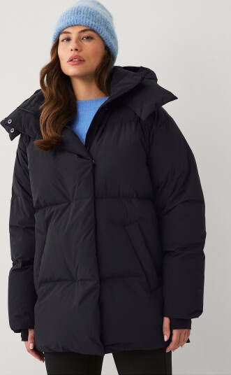 Áhkká Pufferjakke Down Puffer Jacket Svart Áhkká Pufferjakke Down Puffer Jacket Svart