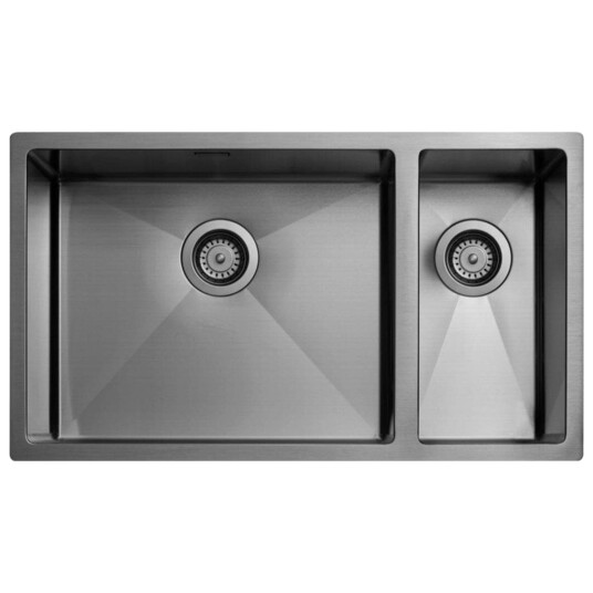 Tapwell Ta7040 PVD Kjøkkenvask B78,5xd45cm Black Chrome (TA-9420305)