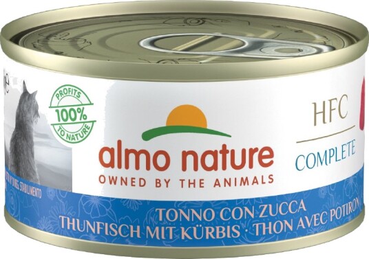 Almo Nature Hfc Våtfôr Complete Tunfisk Med Gresskar 6 X 70 G