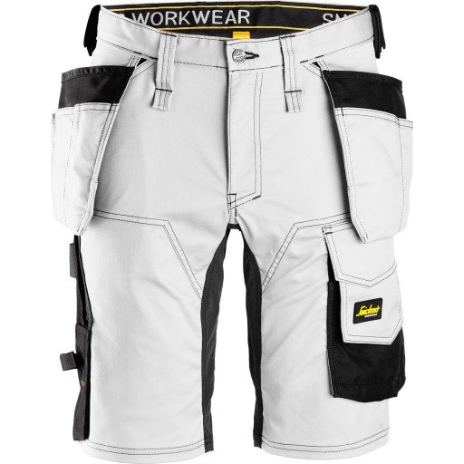 Snickers Workwear 6141 AllroundWork Shorts hvit, svart Hvit, Svart, Klær