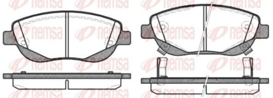 Bremseklosser REMSA 1448.02 Bremseklosser REMSA 1448.02