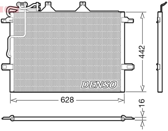 Kondensator, klimaanlegg DENSO DCN17018