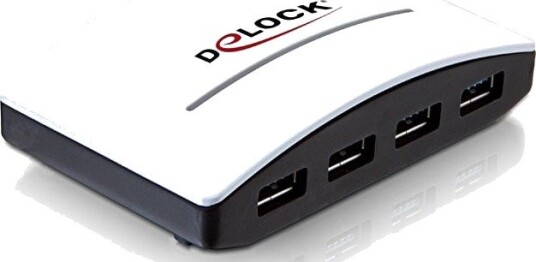 Delock 4-Port USB 3.0 Hub med Strømforsyning - Ekstern USB-hub