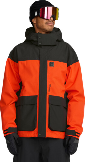 Volcom Men's Kleveland Jacket Orange Shock S Volcom Men's Kleveland Jacket Orange Shock S