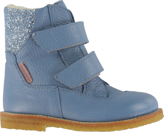 Angulus Vintersko Tex Blue Daisy/Blue Ice Glitter Angulus 27 Vinterstøvler Blå Lyseblå