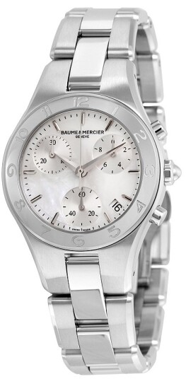 Baume & Mercier Dameklokke M0A10012 LINEA Hvit/Stål Ø32 mm