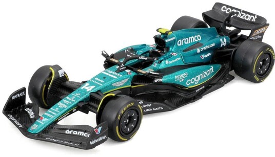 Bburago Aston Martin AMR23 F1 Racerbil 2023 Alonso 1:43 Bburago Aston Martin AMR23 F1 Racerbil 2023 Alonso 1:43