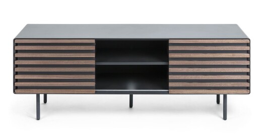 Kave Home - Mahon TV-bord 162x58 Matt grafitt Unoliving 1606013-01-0 1606017-01-0