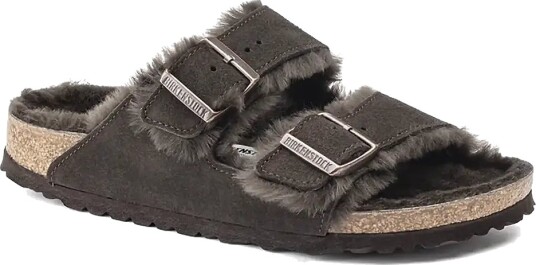 Birkenstock Arizona Shearling Leve Mocca Laf Brown 36