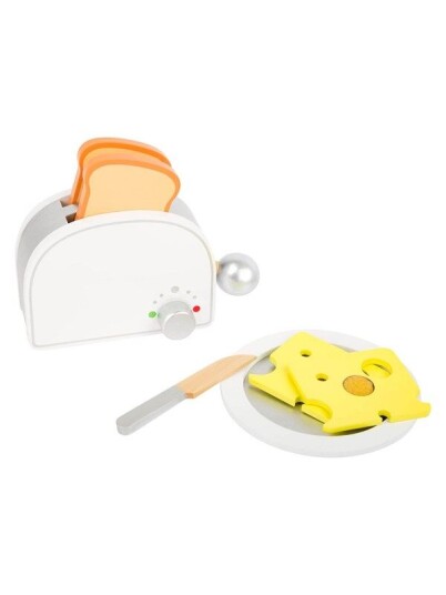 Small Foot - Wooden Play Food Breakfast Set with Toaster 7 pcs. Small Foot - Wooden Play Food Breakfast Set with Toaster 7 pcs.