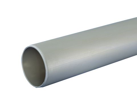 Wafix 40 mm grå avløpsrør uten muffe - 3000 mm