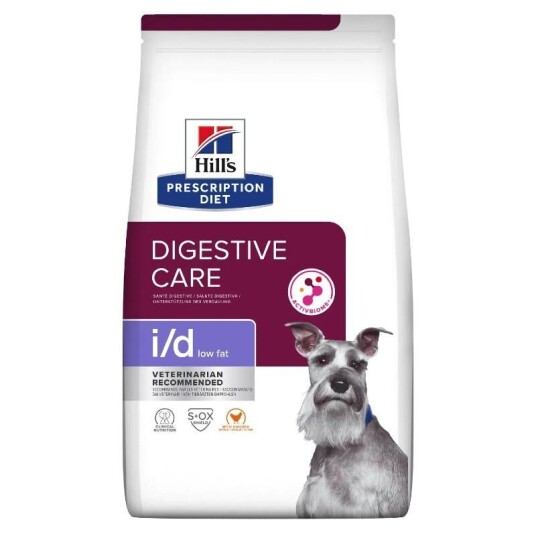 Hill's Prescription Diet i/d Hundefôr med Kylling 12 kg - Lavt Fettinnhold