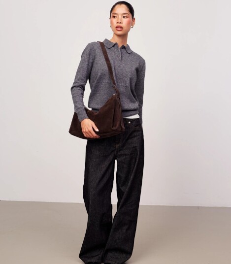 Adax Rozzano Shoulder Bag Hazel   Brown   ONE SIZE