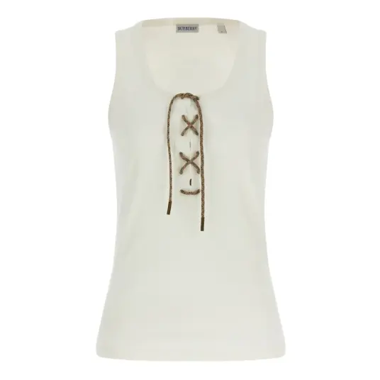 Burberry Dame Topper Hvit S, Burberry Dame Topper Hvit S,
