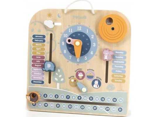Viga Toys Trekalender Og Klokke Viga Toys Trekalender Og Klokke
