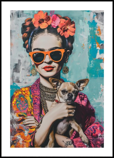 Colorful Portrait Chihuahua Plakat / 40x50