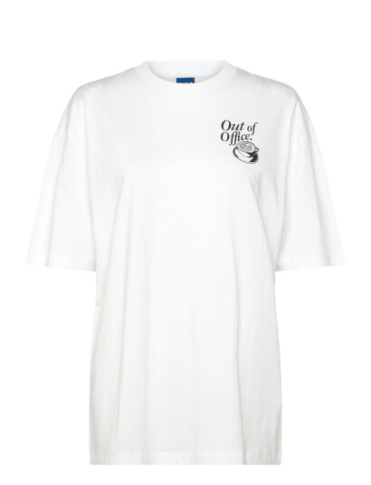 HUGO BLUE Oversized_Tee_B_10 White L