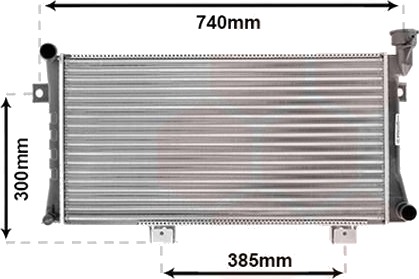 VAN WEZEL 26002015 Radiator motorkjøling VAN WEZEL 26002015 Radiator motorkjøling